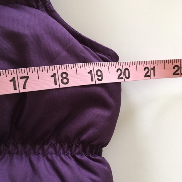 Tommy Hilfiger Womens Sz L Purple Down Quilted Puffer Vest Jacket Logo Flag - Picture 11 of 12